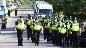 Cambs Police - Camp Beagle Protest